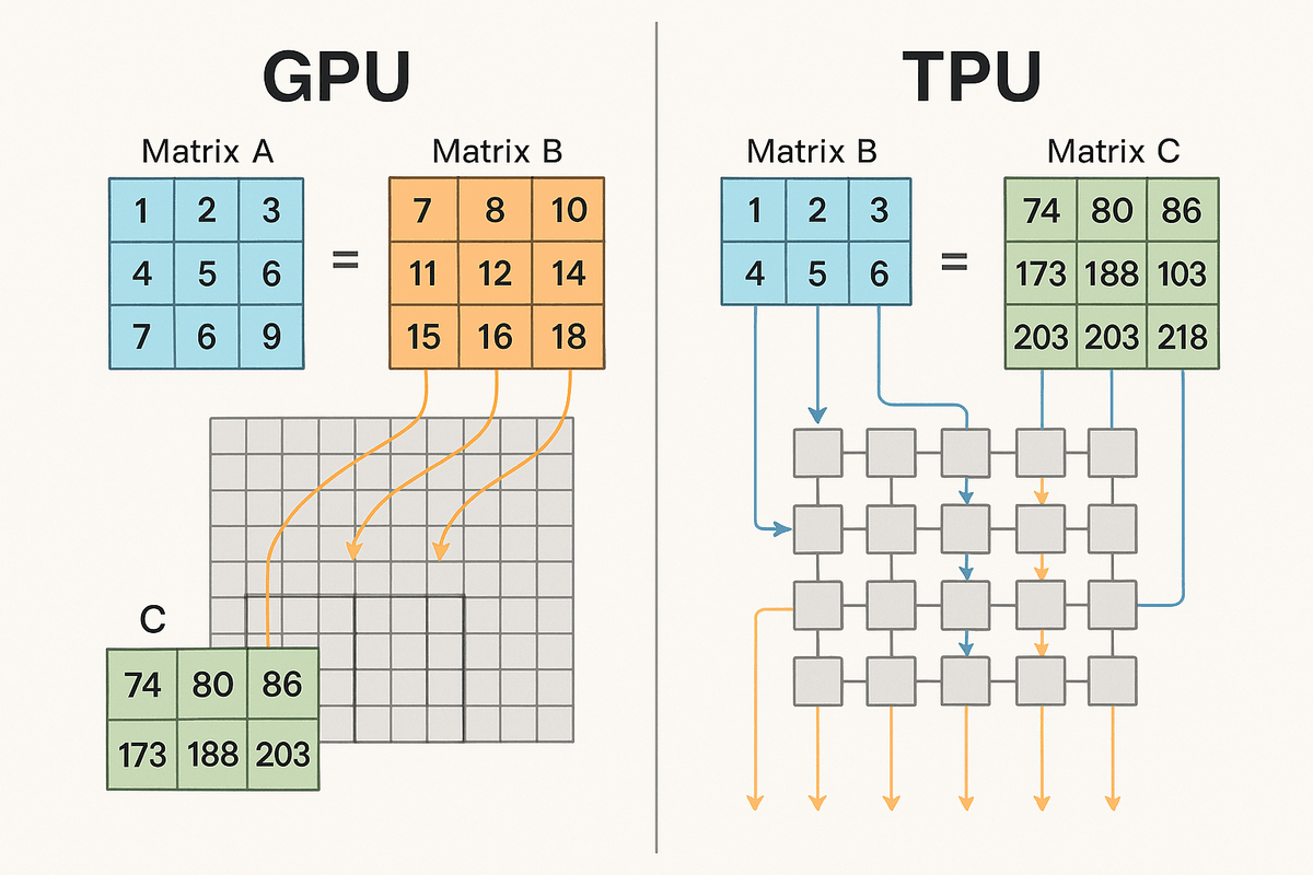 The Battle of AI Hardware: GPUs vs. TPUs