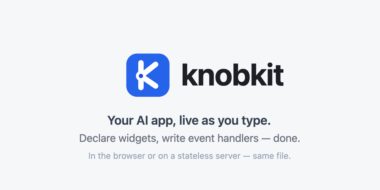 Knobkit: A New Tool to Simplify UI Components